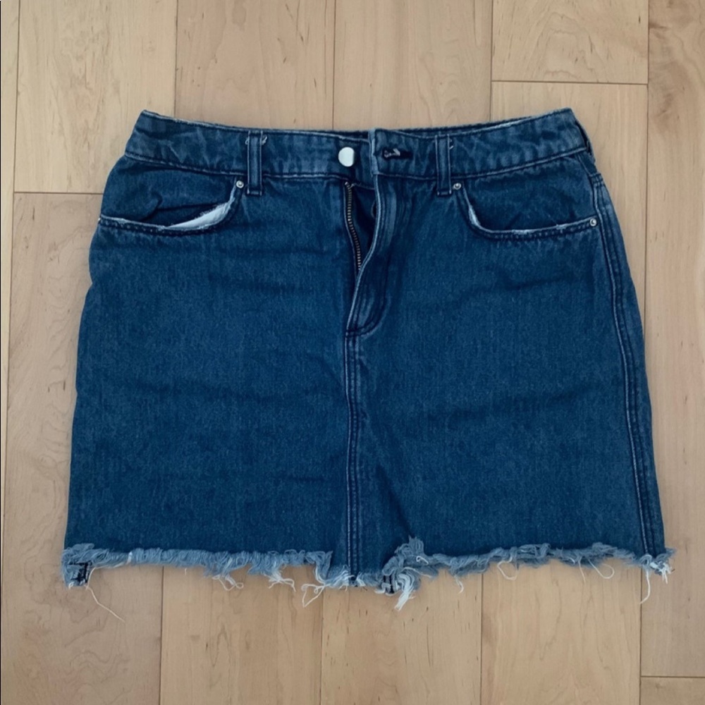 Denim mini-skirt